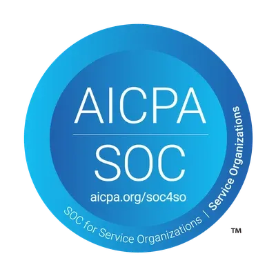 AICPA SOC 2 for Service Organizations certification badge